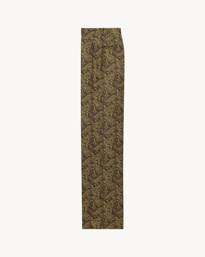 SAINT LAURENT - Pantalon en sergé de soie paisley