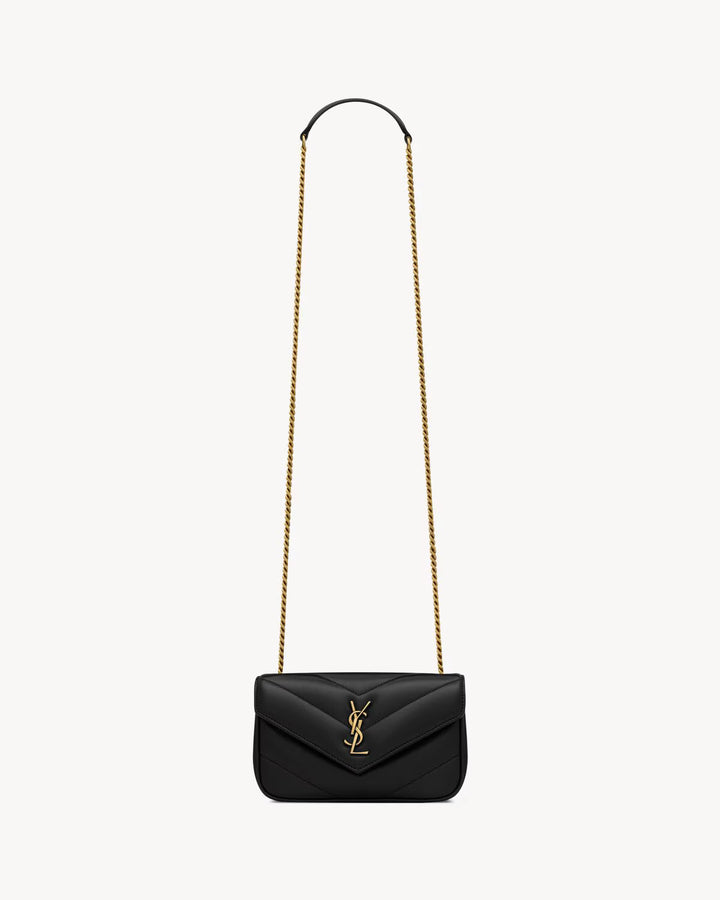 SAINT LAURENT LOULOU MINI EN CUIR D'AGNEAU