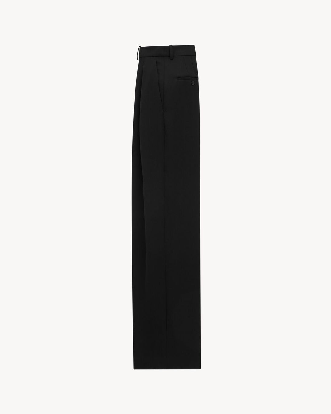 SAINT LAURENT - Pantalon ample en grain de poudre