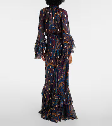 ETRO - Jupe longue en soie