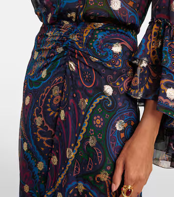 ETRO - Jupe longue en soie