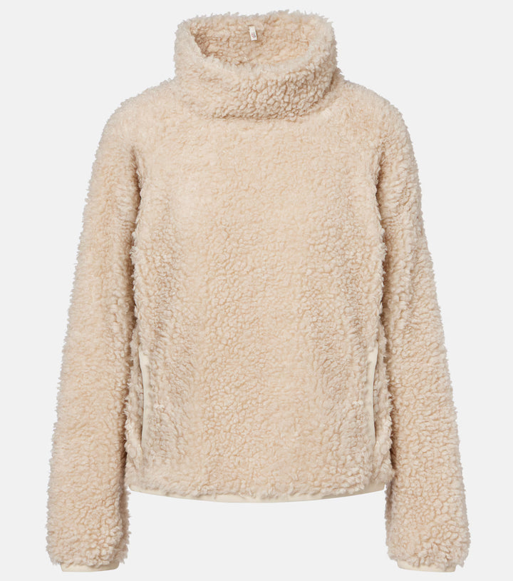 MONCLER - Sweat à col roulé en teddy