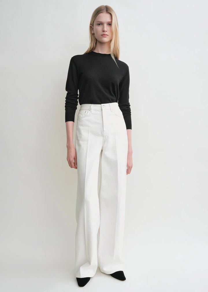 TOTEME - Wide leg denim white