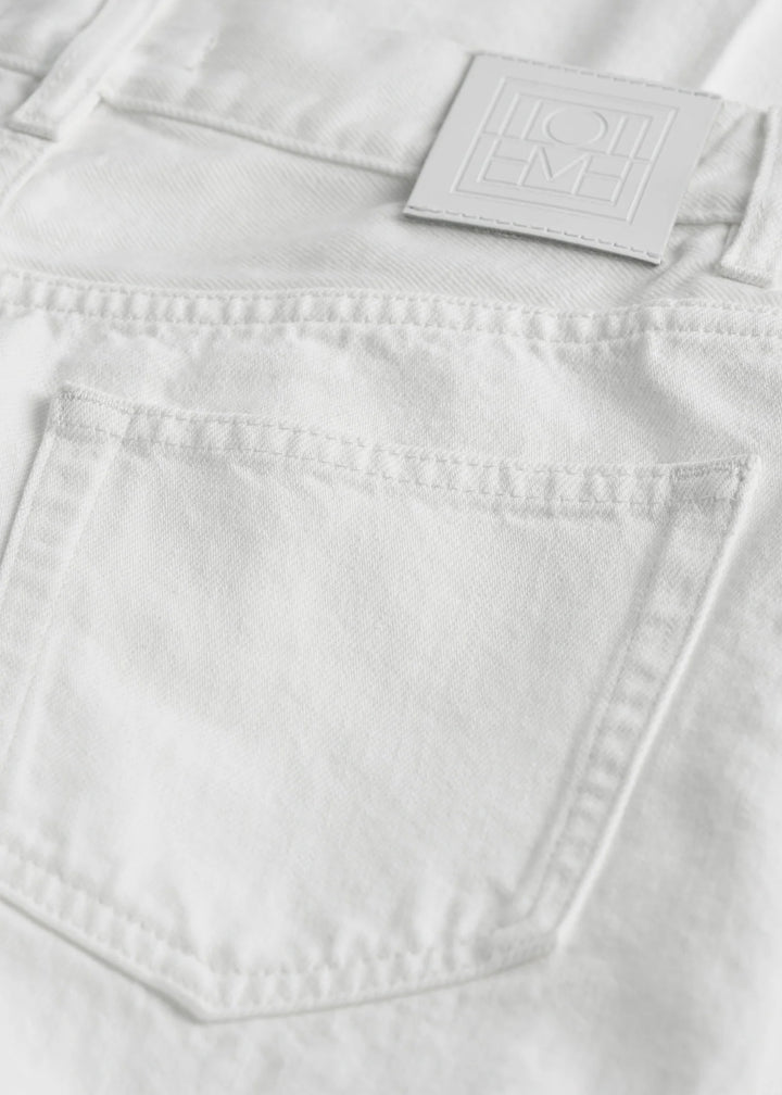 TOTEME - Wide leg denim white