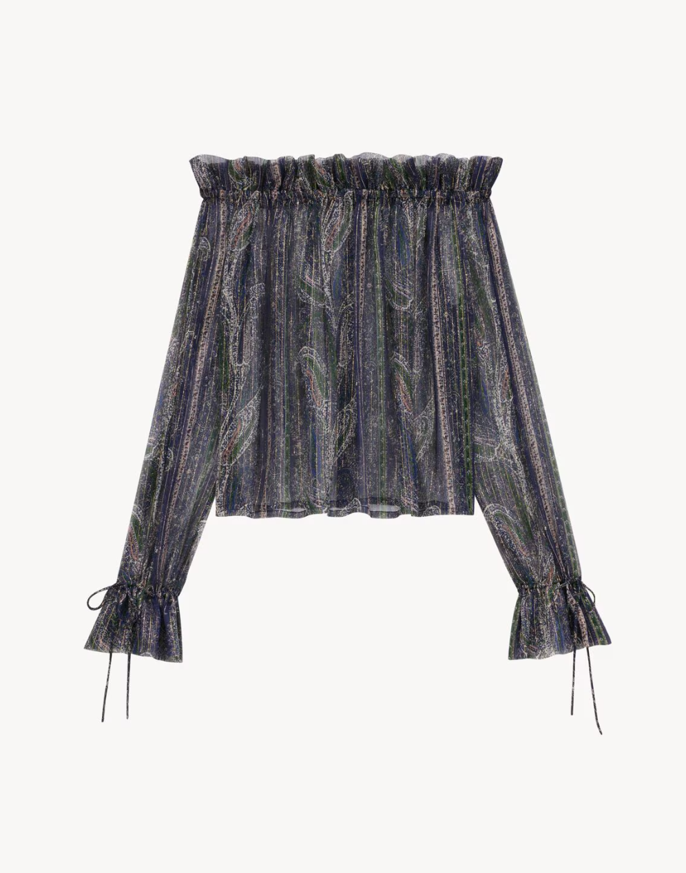 SAINT LAURENT - BLOUSE À VOLANTS