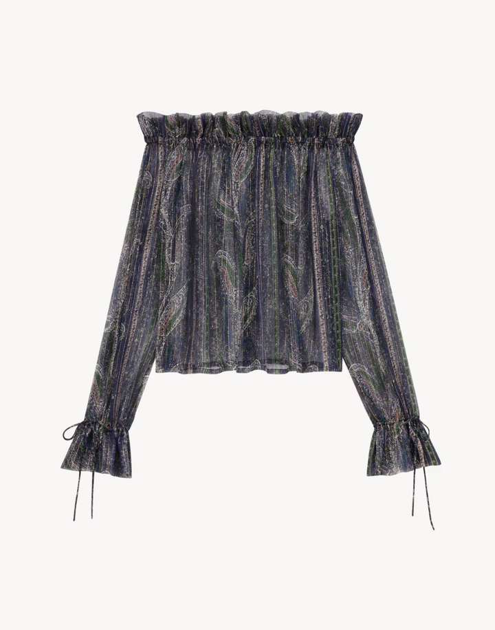 SAINT LAURENT - BLOUSE À VOLANTS