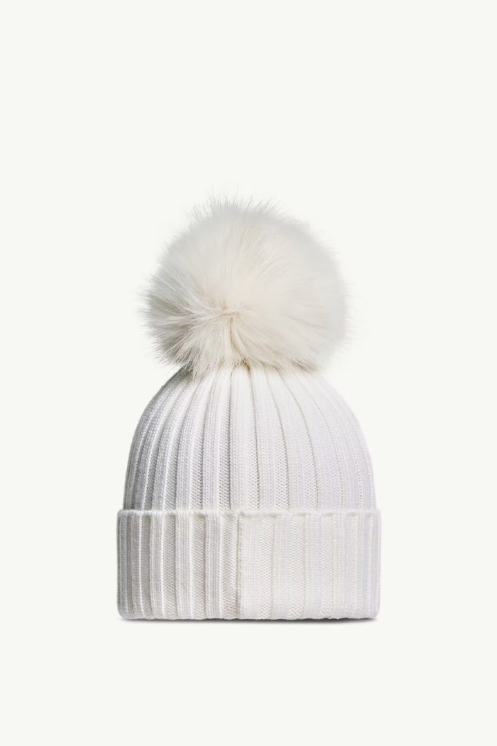 MONCLER-Bonnet en laine avec pompon
