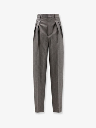 BOTTEGA VENETA-Pantalon en laine et mohair à rayures effet