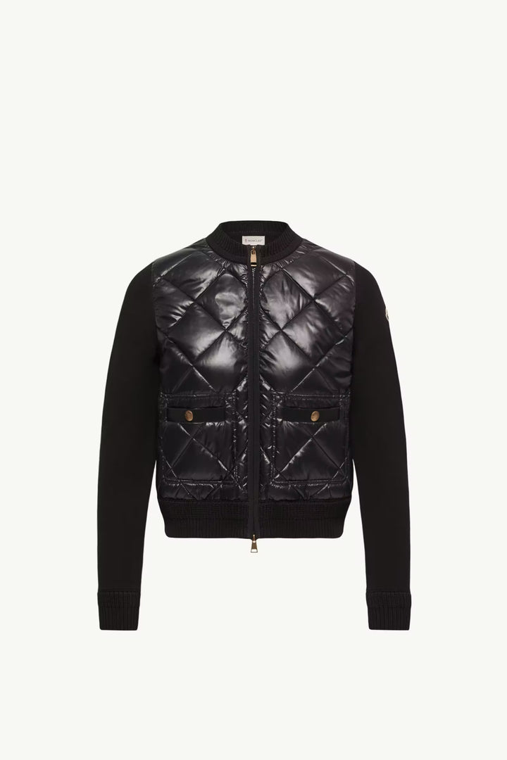 MONCLER Cardigan matelassé en coton