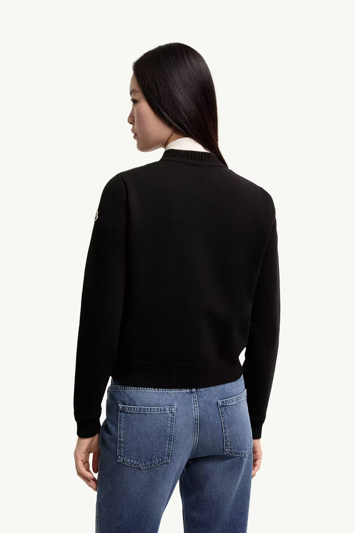 MONCLER Cardigan matelassé en coton