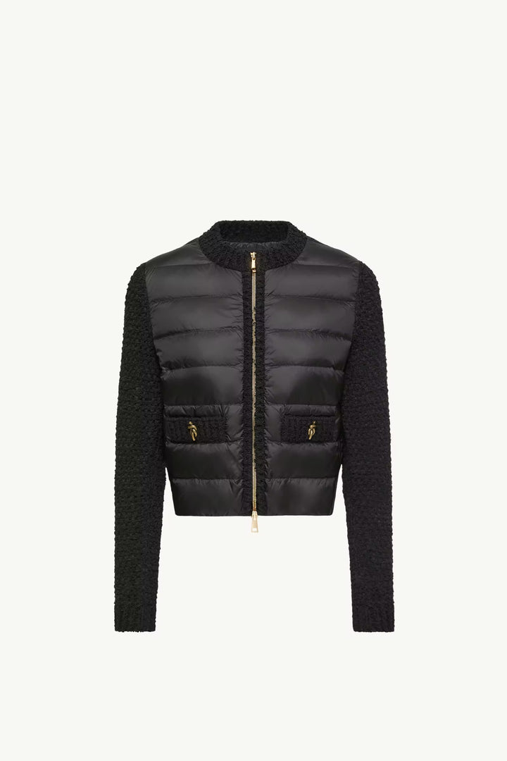 MONCLER - Cardigan zippé matelassé