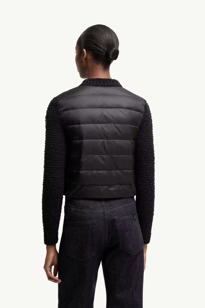 MONCLER - Cardigan zippé matelassé