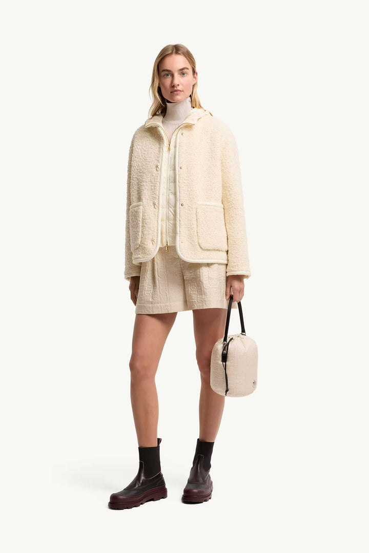 MONCLER Doudoune courte 3-en-1 en laine et coton Hylesine