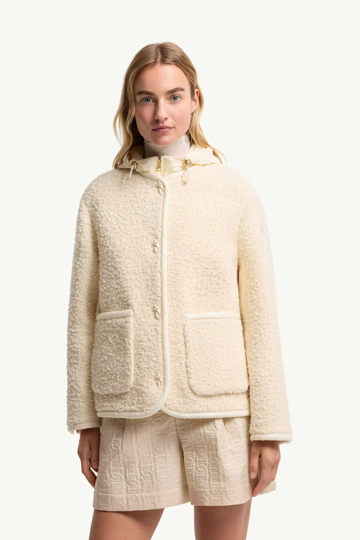 MONCLER Doudoune courte 3-en-1 en laine et coton Hylesine