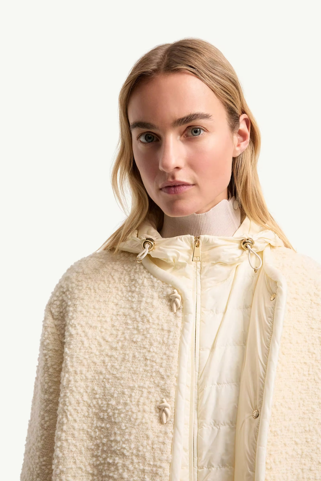 MONCLER Doudoune courte 3-en-1 en laine et coton Hylesine