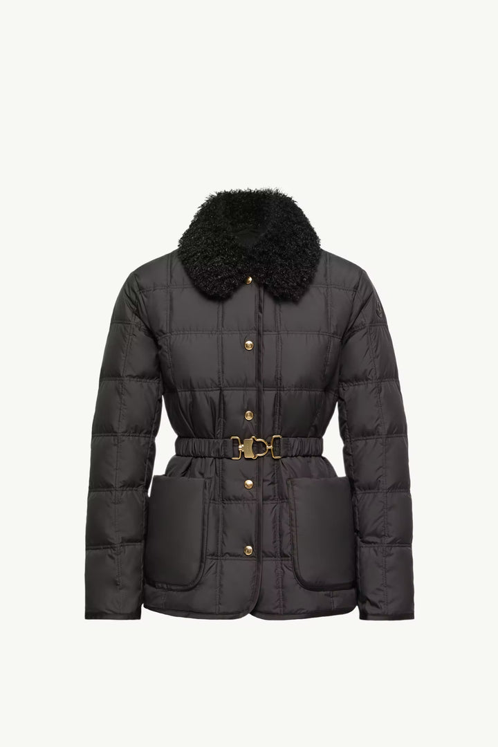 MONCLER Doudoune courte à ceinture Cygnes