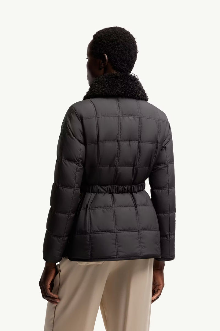 MONCLER Doudoune courte à ceinture Cygnes