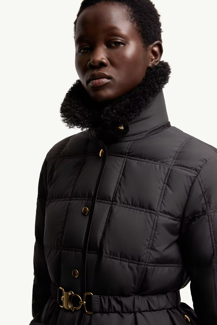 MONCLER Doudoune courte à ceinture Cygnes