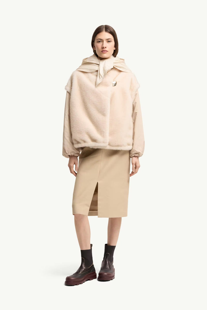 MONCLER Doudoune réversible 2-en-1 Chardonneret en teddy