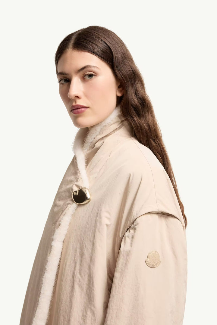 MONCLER Doudoune réversible 2-en-1 Chardonneret en teddy