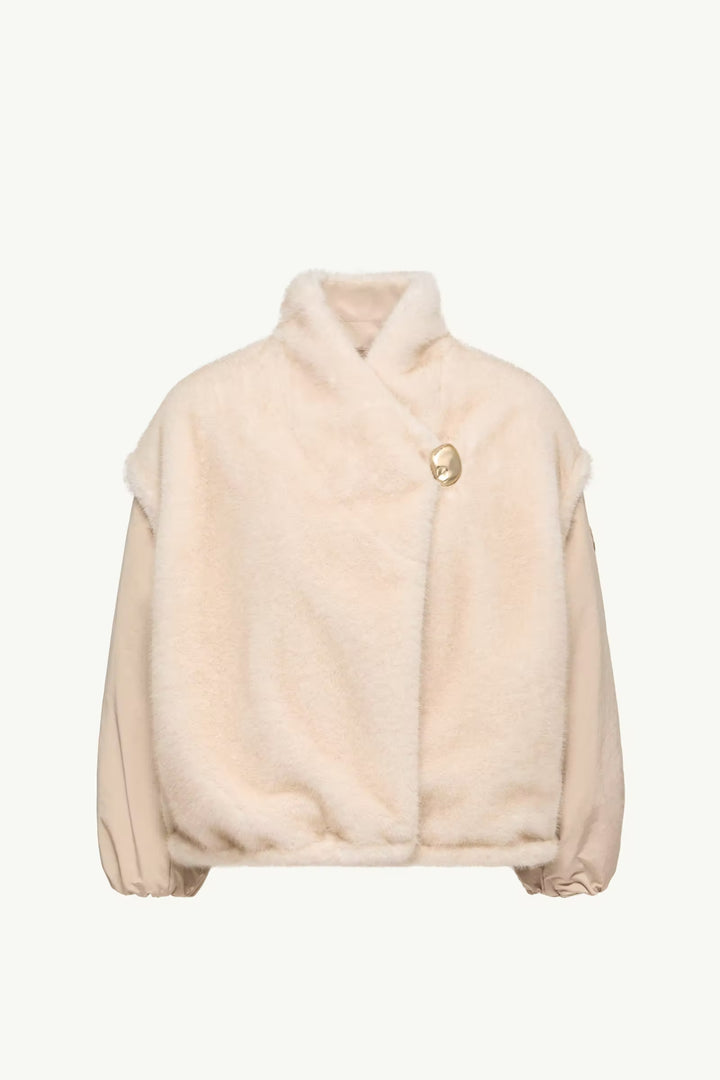 MONCLER Doudoune réversible 2-en-1 Chardonneret en teddy