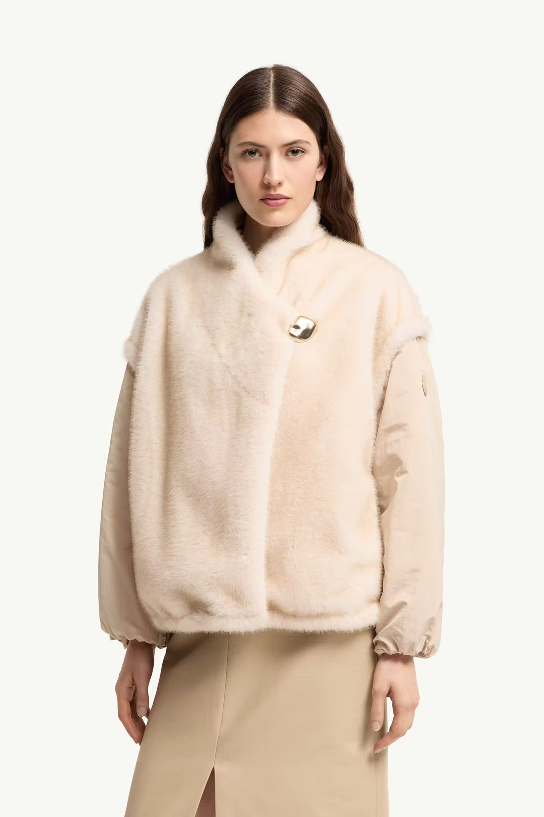 MONCLER Doudoune réversible 2-en-1 Chardonneret en teddy