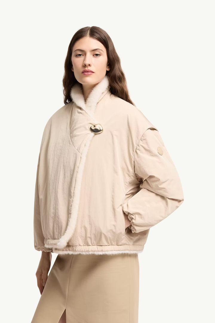 MONCLER Doudoune réversible 2-en-1 Chardonneret en teddy