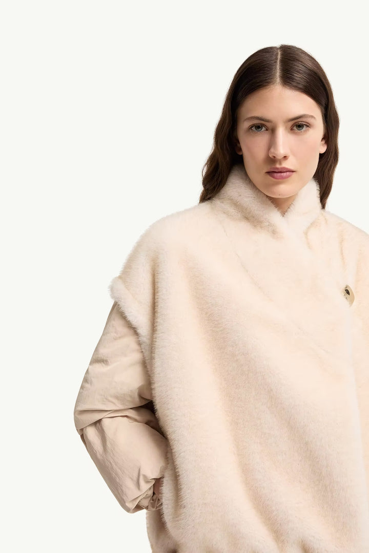 MONCLER Doudoune réversible 2-en-1 Chardonneret en teddy