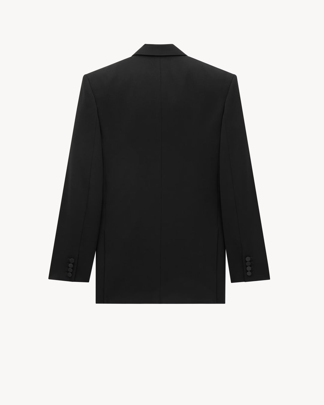 SAINT LAURENT -  Veste de smoking en grain de poudre