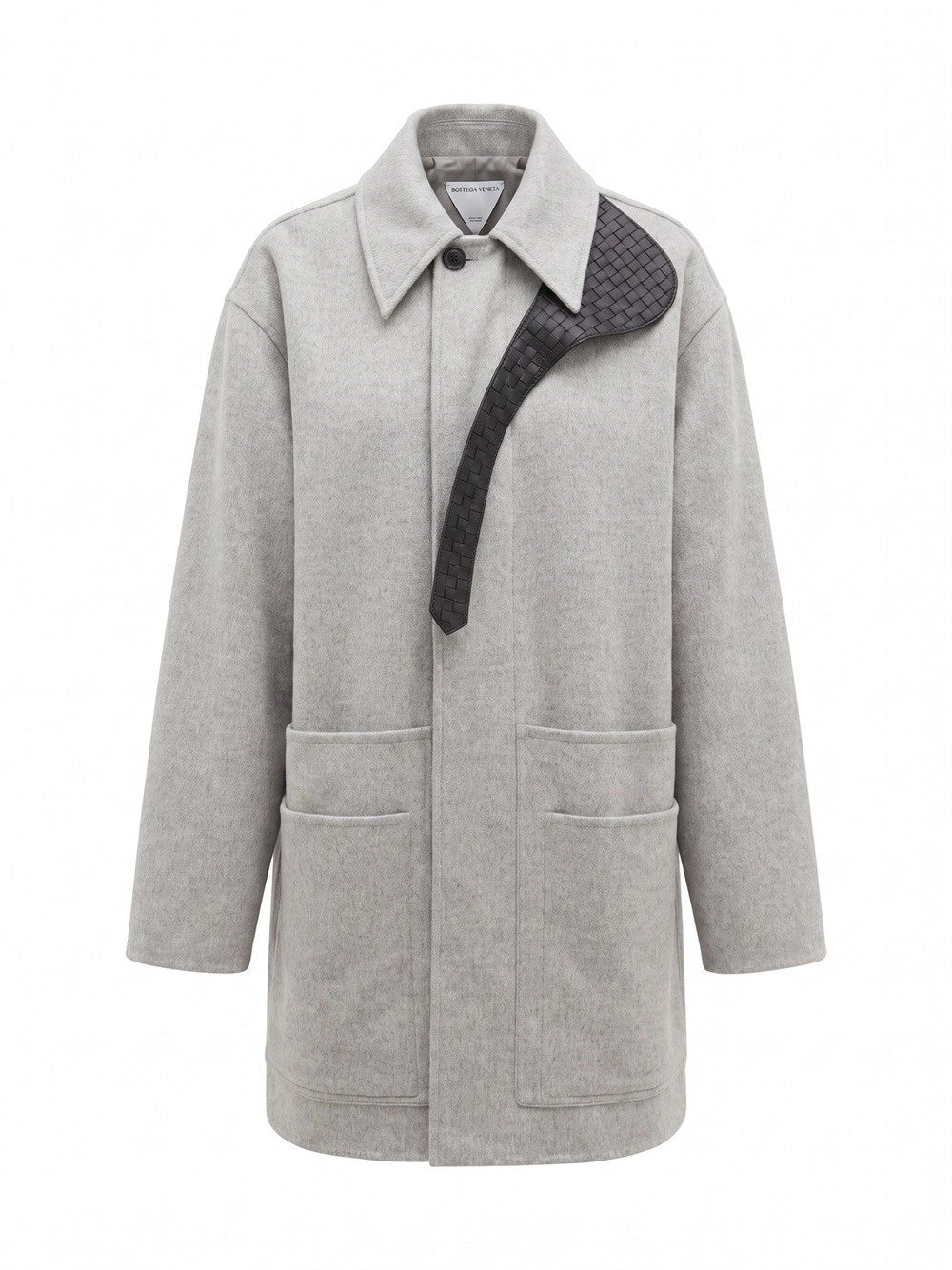 BOTTEGA VENETA- Manteau court en laine mélangée de cachemire