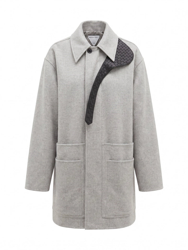 BOTTEGA VENETA- Manteau court en laine mélangée de cachemire