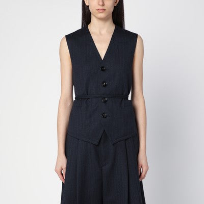 BOTTEGA VENETA - GILET LAINE RAYEE