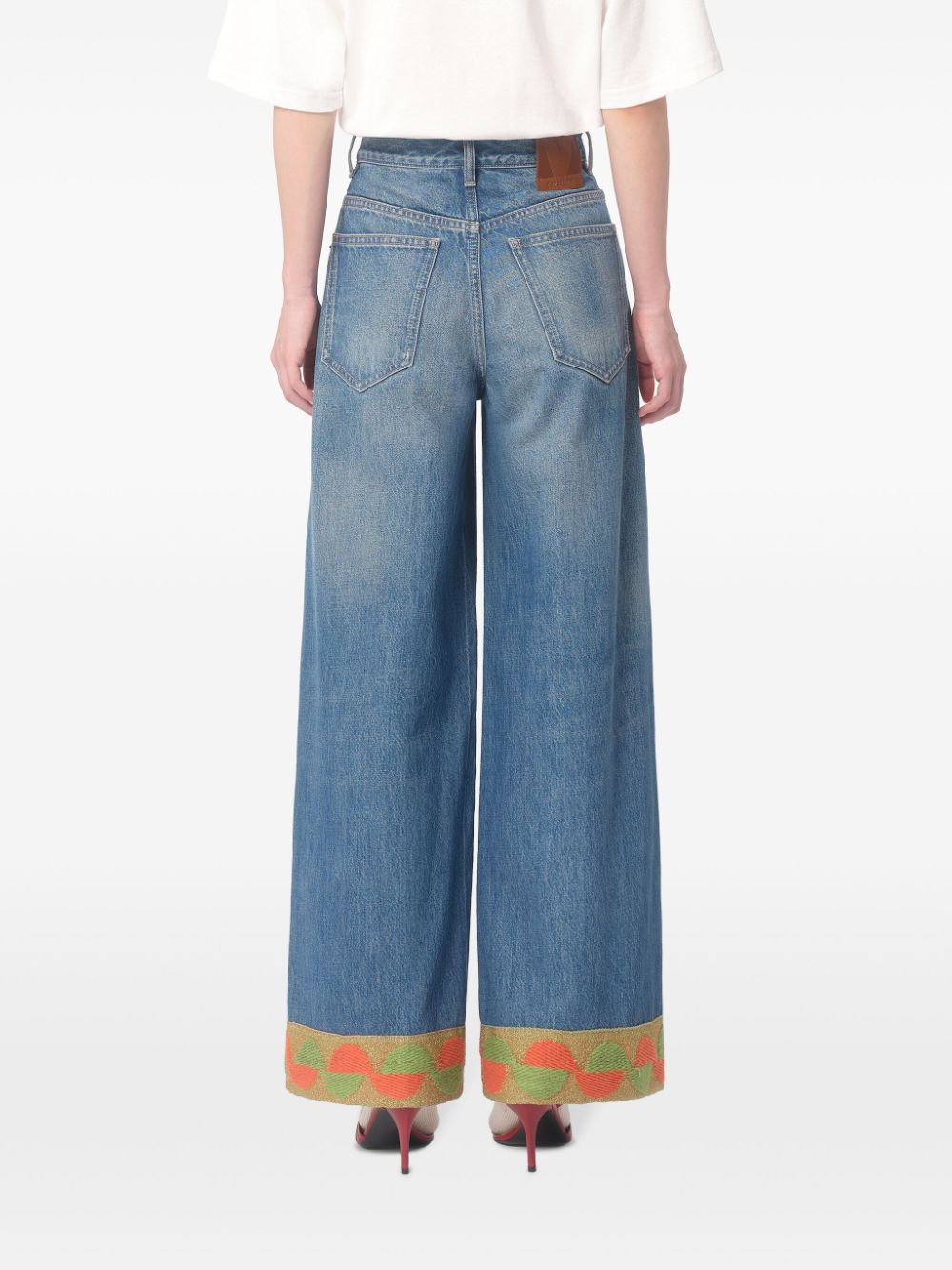 VALENTINO - JEAN À BRODERIES