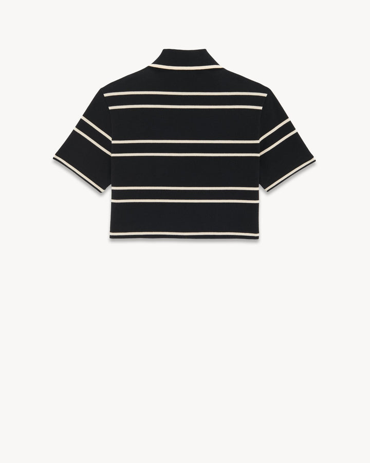 SAINT LAURENT - CROPPED POLO