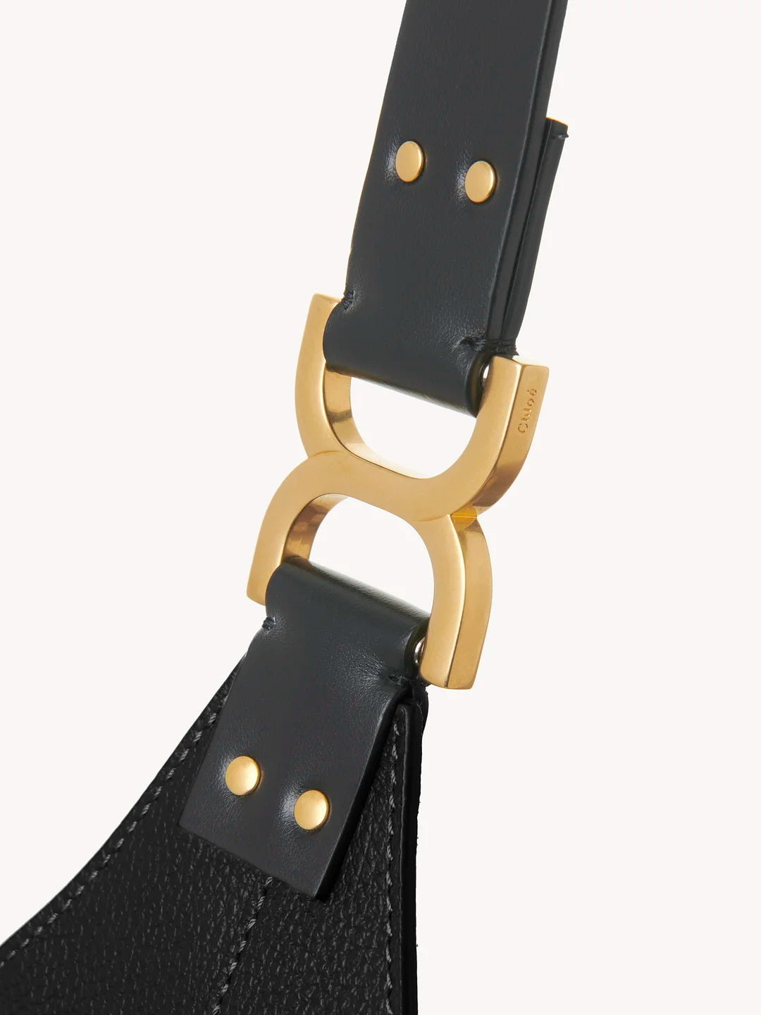 CHLOE - Petit sac hobo Marcie en cuir grainé