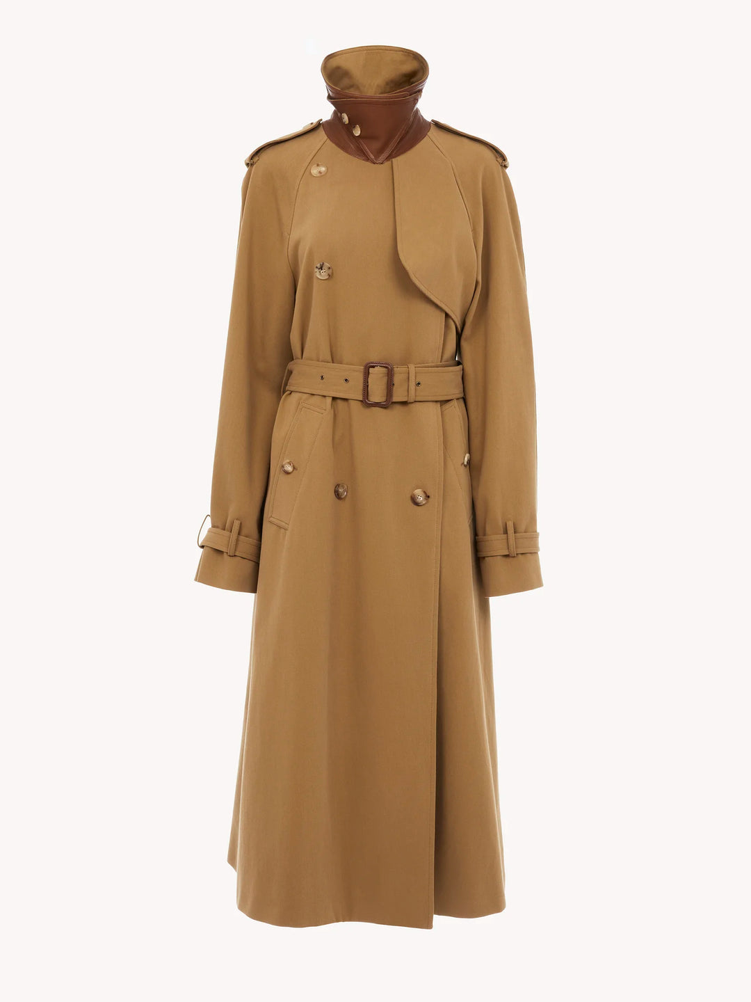 CHLOE - TRENCH LONG GABARDINE DE COTON