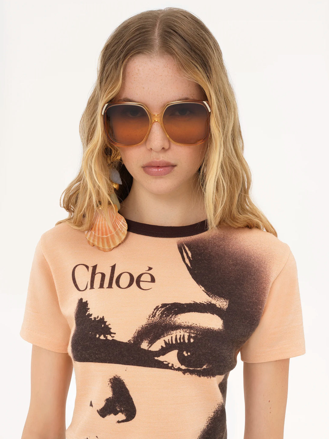 CHLOE - TSHIRT COL ROND EN JERSEY